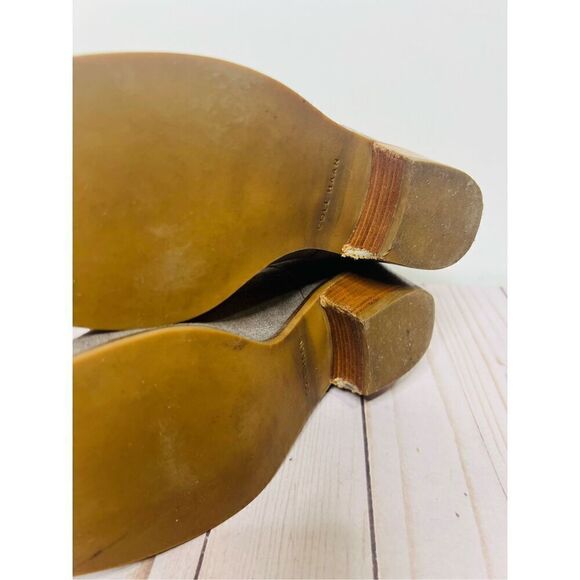 Cole Haan Grand Os Gray Suede Leather Ankle Boots - Picture 3 of 11